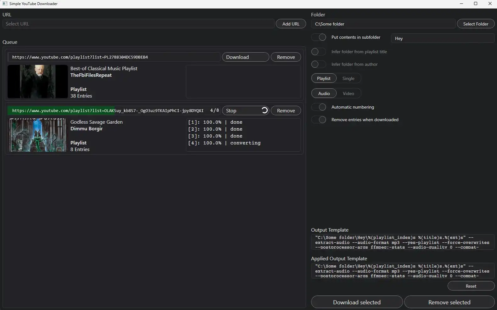 Simple YouTube Video Downloader